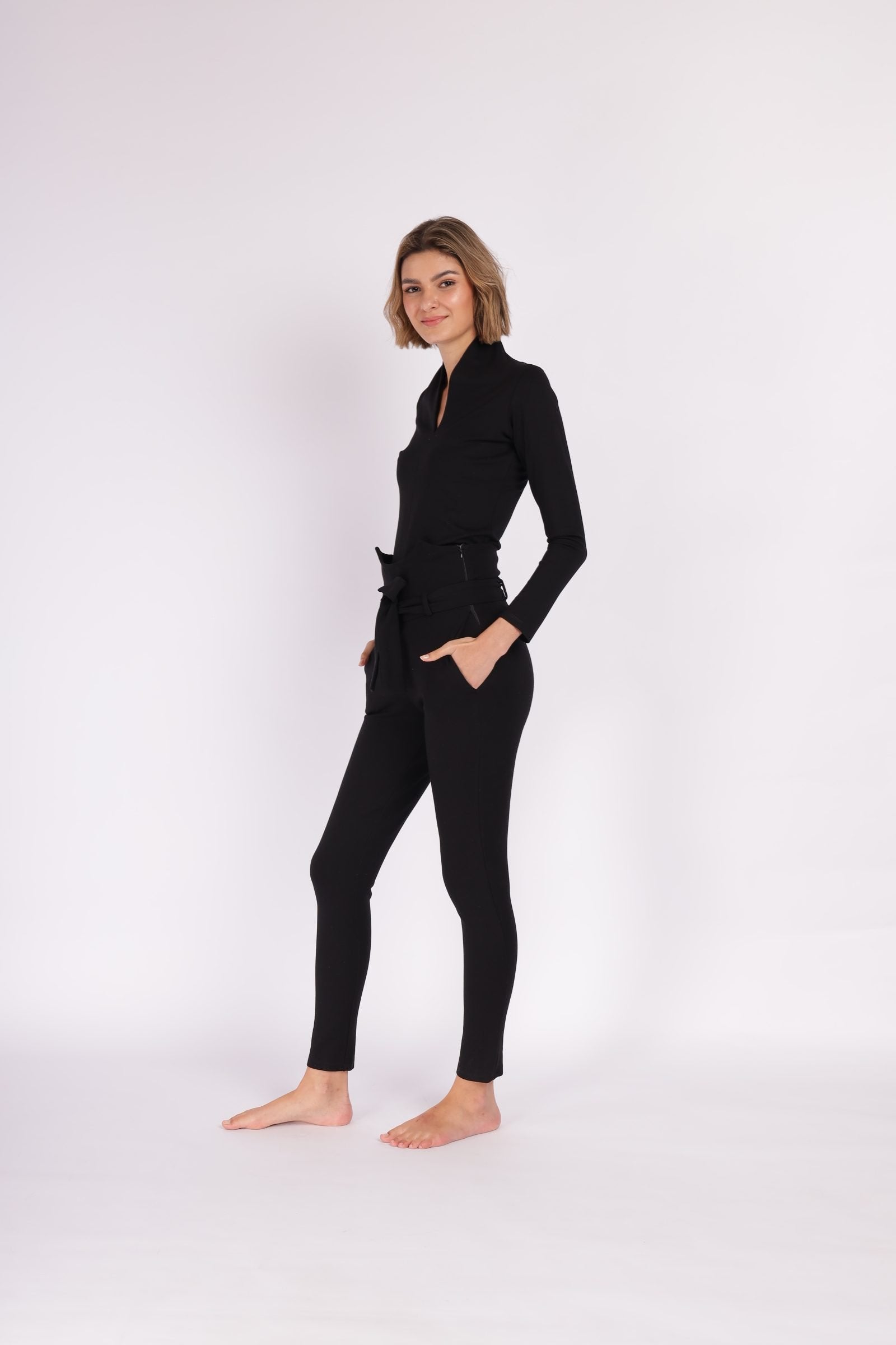 BASICO ESCOTE V DOBLE M/L